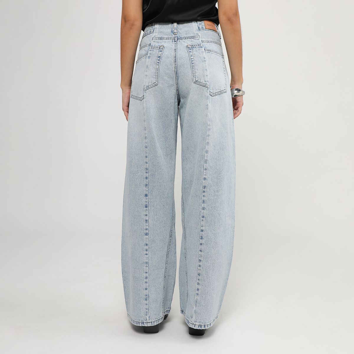 SYBILLA - Jean Baggy Tiro Alto Mujer Sybilla