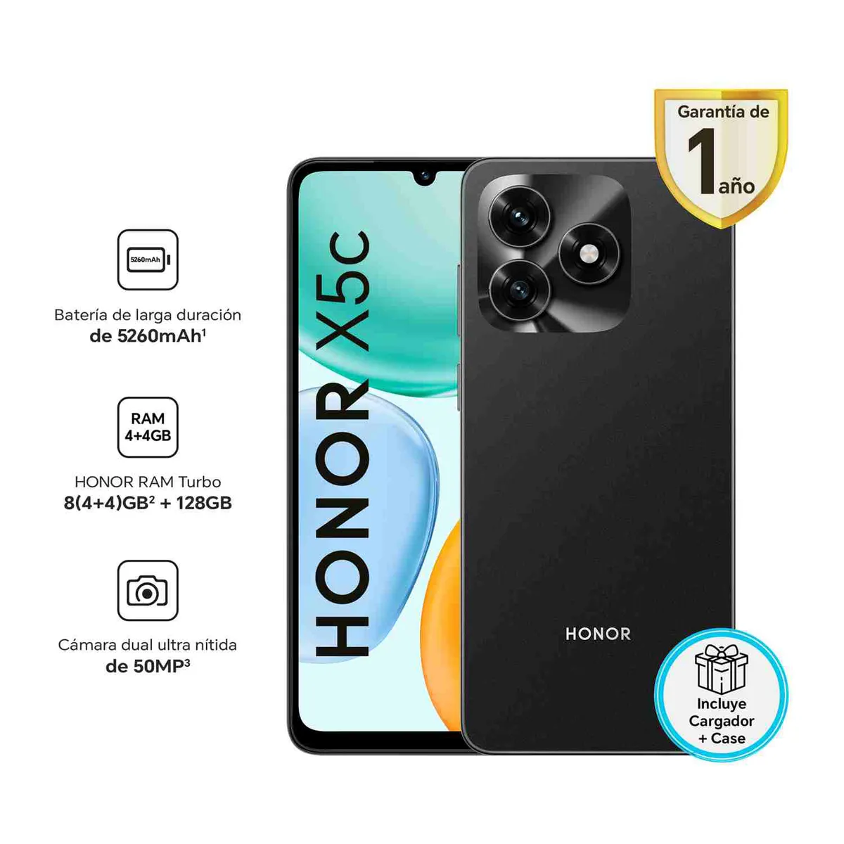 HONOR - Celular Honor X5c 4gb + 128gb Midnight Black