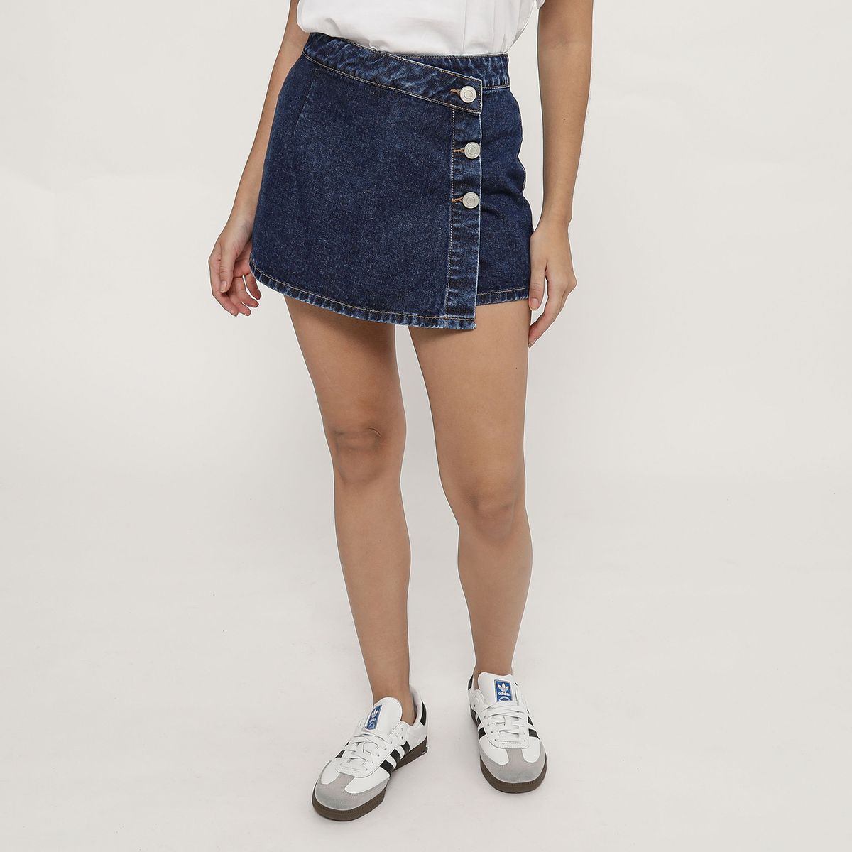 SYBILLA - Falda Short Denim Mujer Sybilla