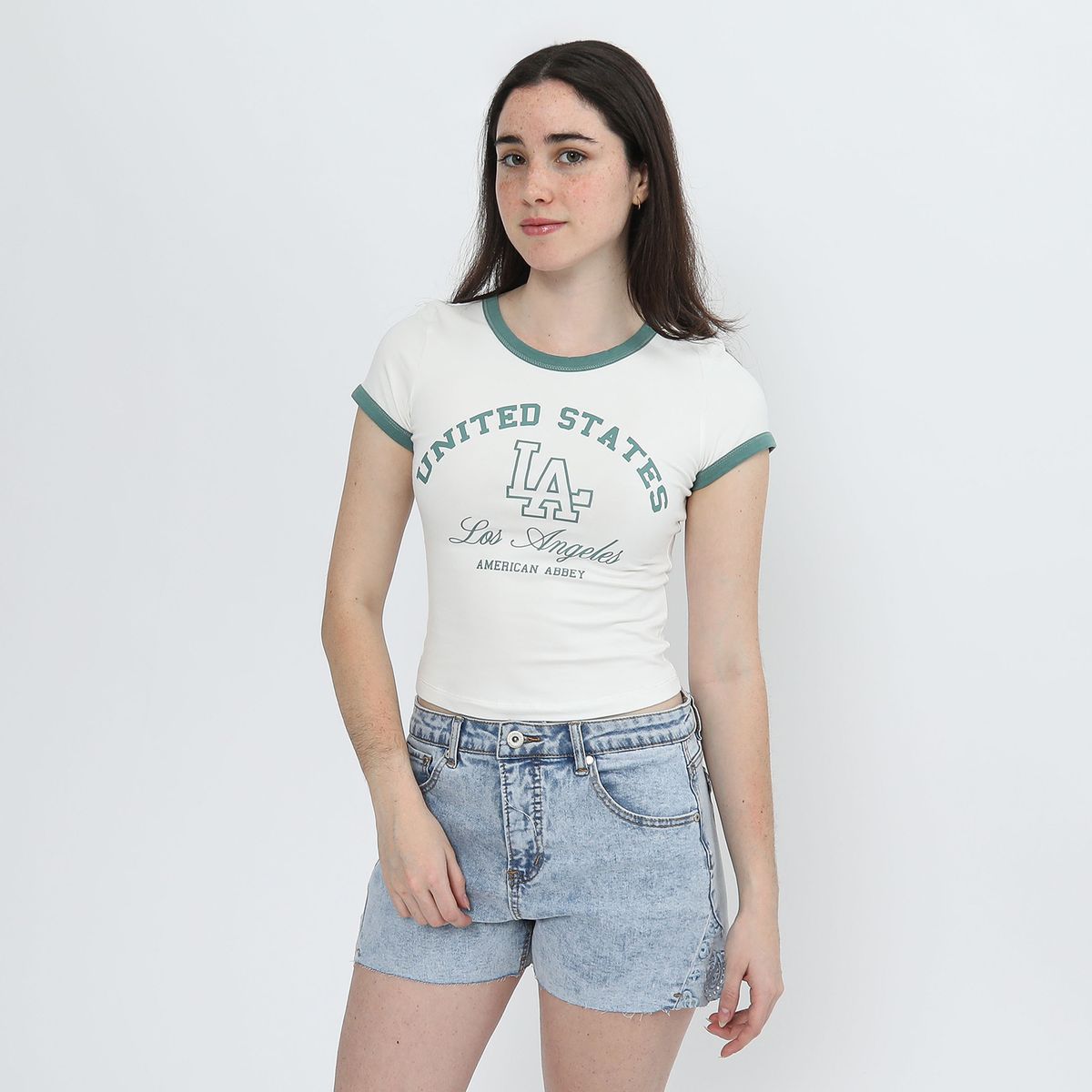 AMERICAN ABBEY - Polo Manga Corta Mujer American Abbey