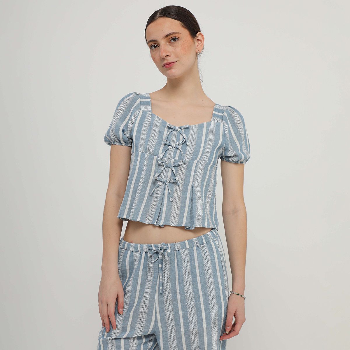 AMERICAN ABBEY - Blusa Manga Corta Mujer American Abbey