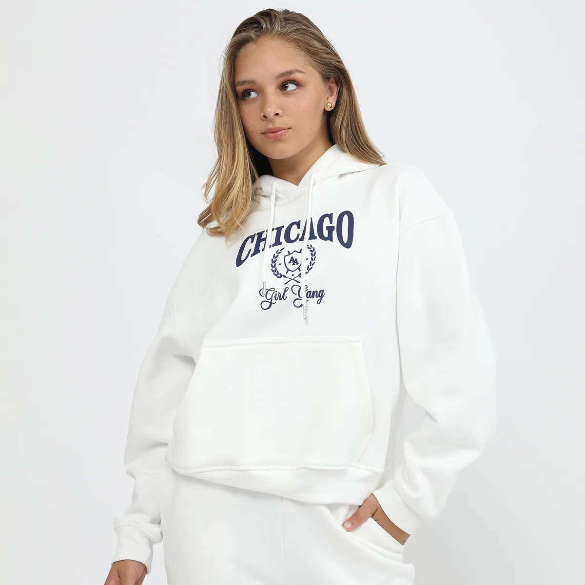 AMERICAN ABBEY - Polera Con Capucha Mujer America Abbey