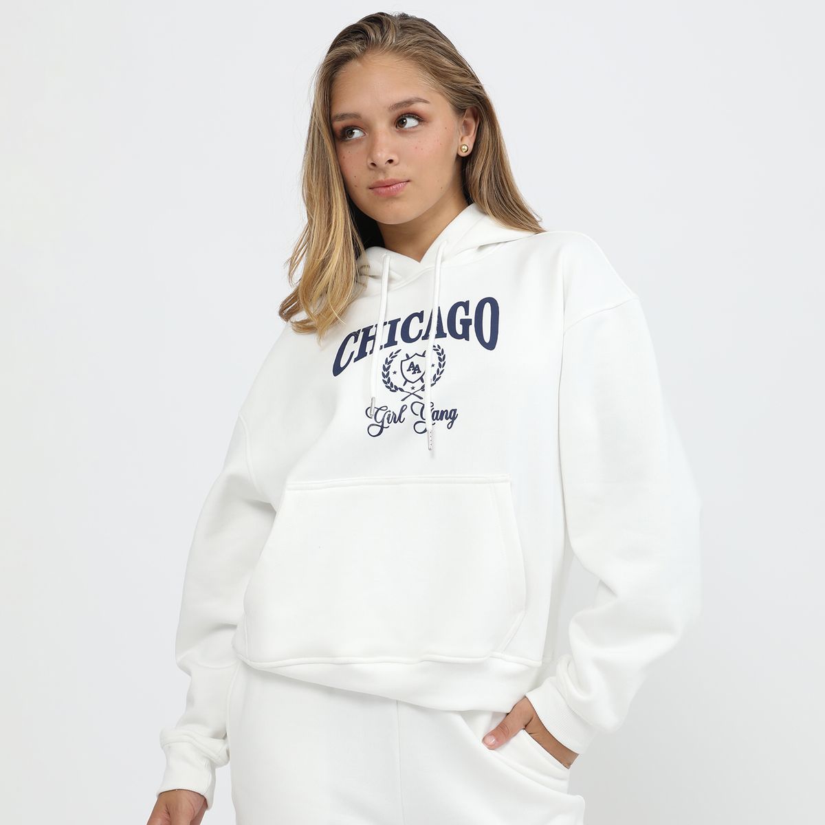 AMERICAN ABBEY - Polera Con Capucha Mujer America Abbey