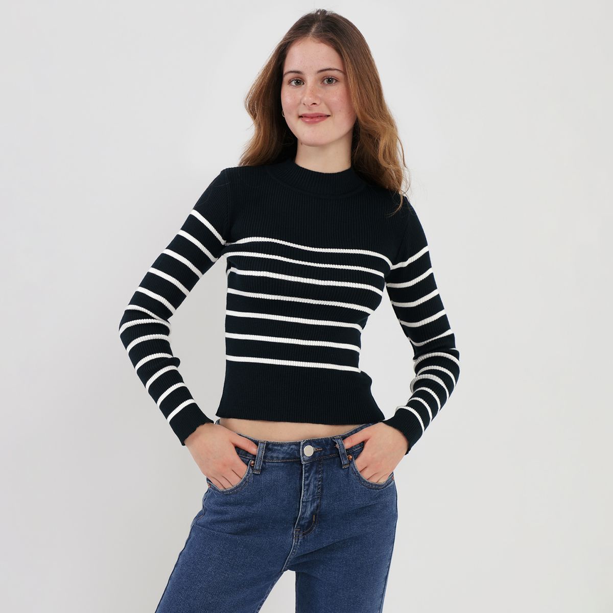 AMERICAN ABBEY - Chompa Manga Larga Mujer American Abbey