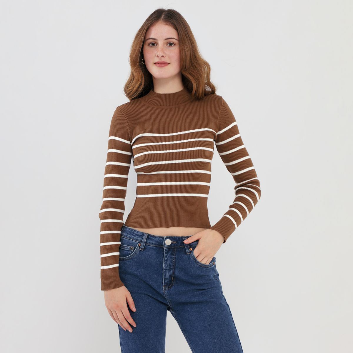 AMERICAN ABBEY - Chompa Manga Larga Mujer American Abbey