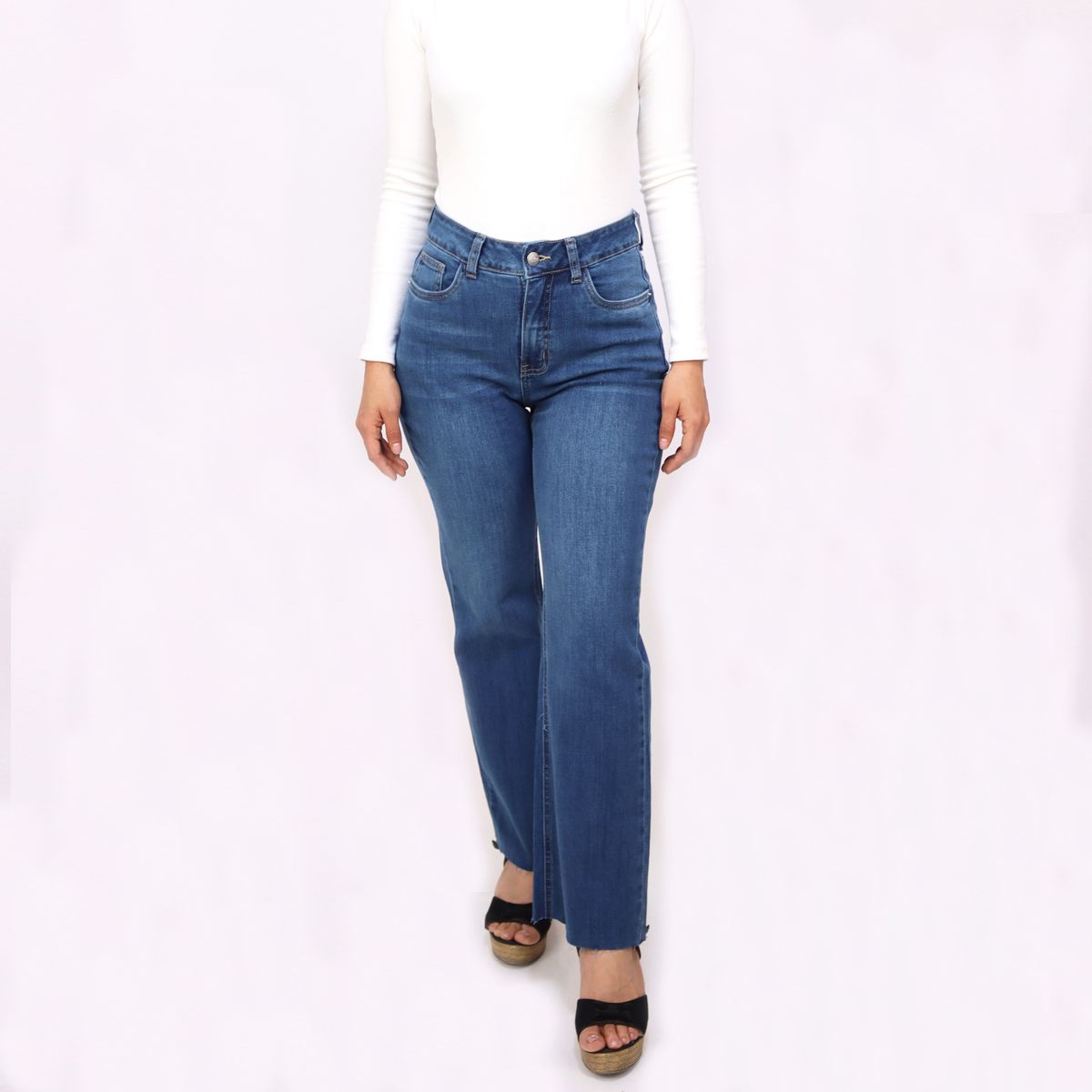 KAYRA POBLET - Jean Mujer Flare Tiro Alto Mujer Kayra Poblet