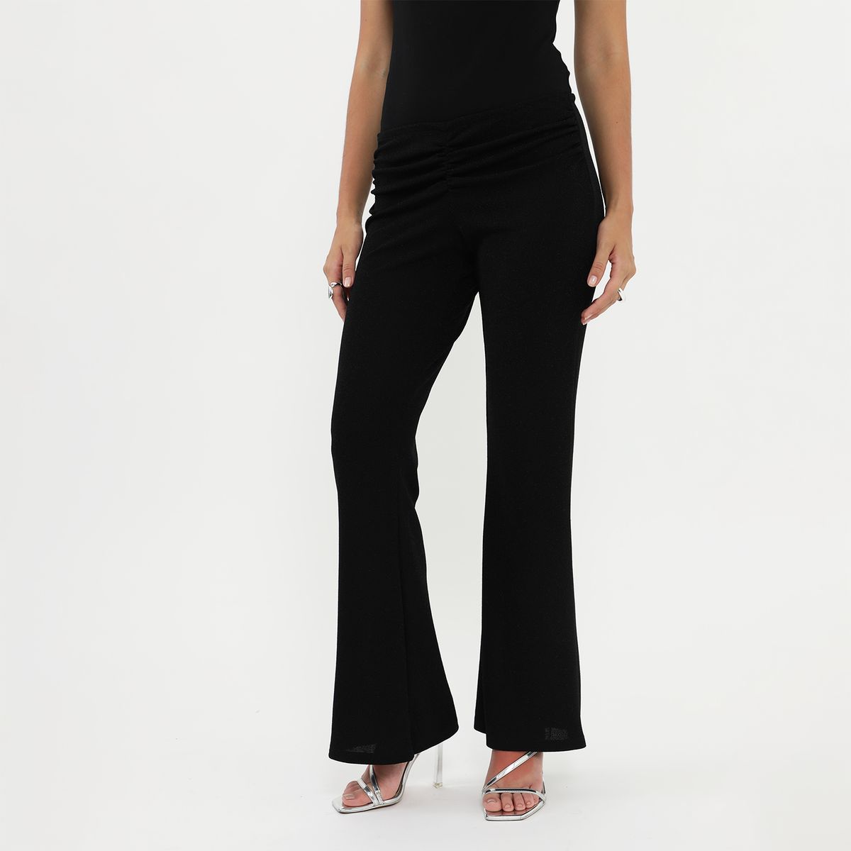 MOSSIMO - Pantalón Flare Tiro Alto Mujer Mossimo