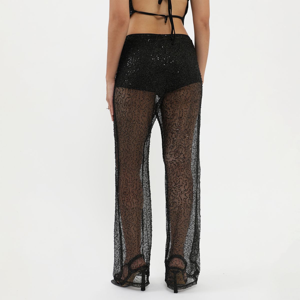 MOSSIMO - Pantalón Flare Tiro Alto Mujer Mossimo