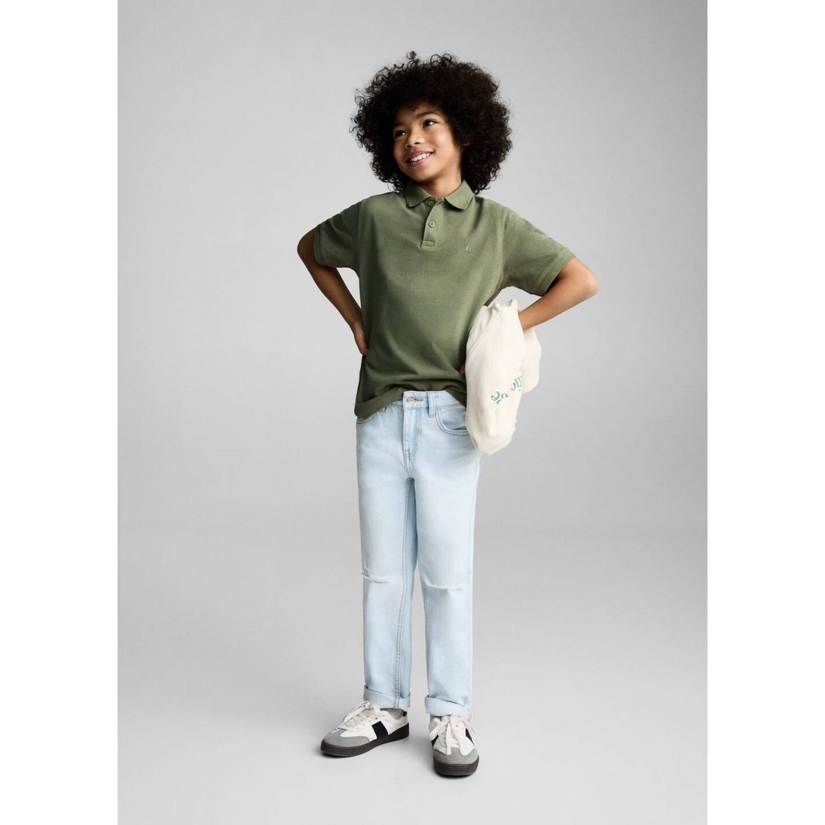 MANGO KIDS - Polo Niño Manga Corta Algodón Mango Kids