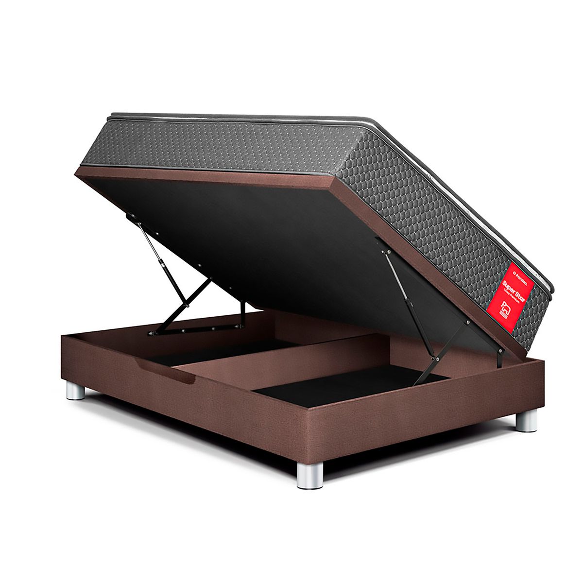 PARAISO - Cama Boxet Super Star 1.5 plz + Almohada + Protector