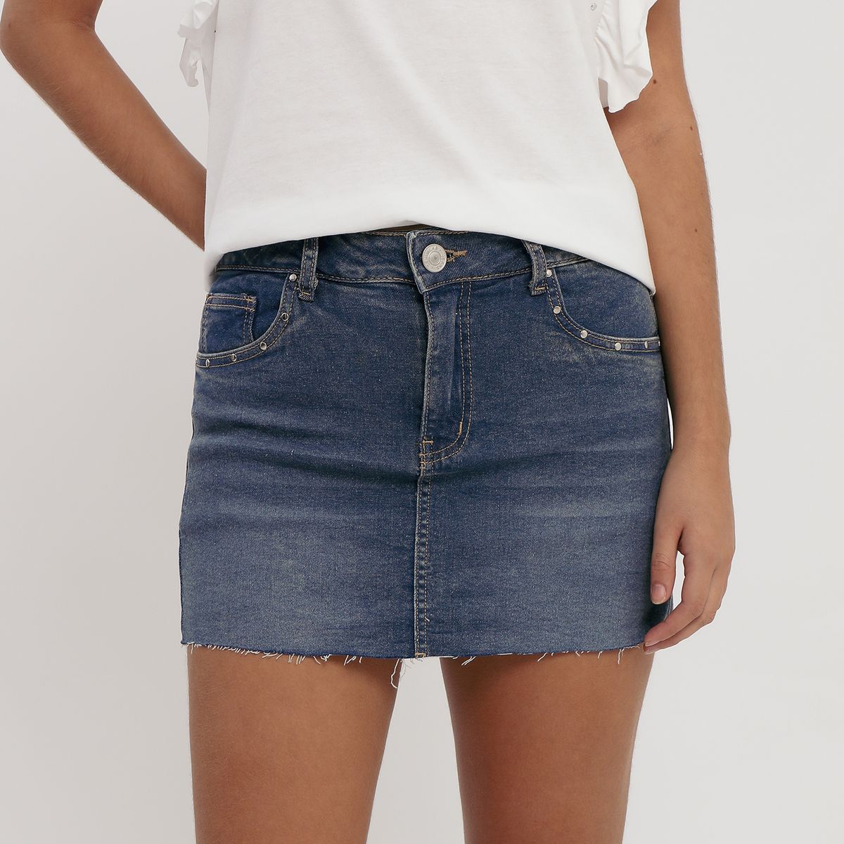 DENIMLAB - Falda Short Denim Mujer Denimlab