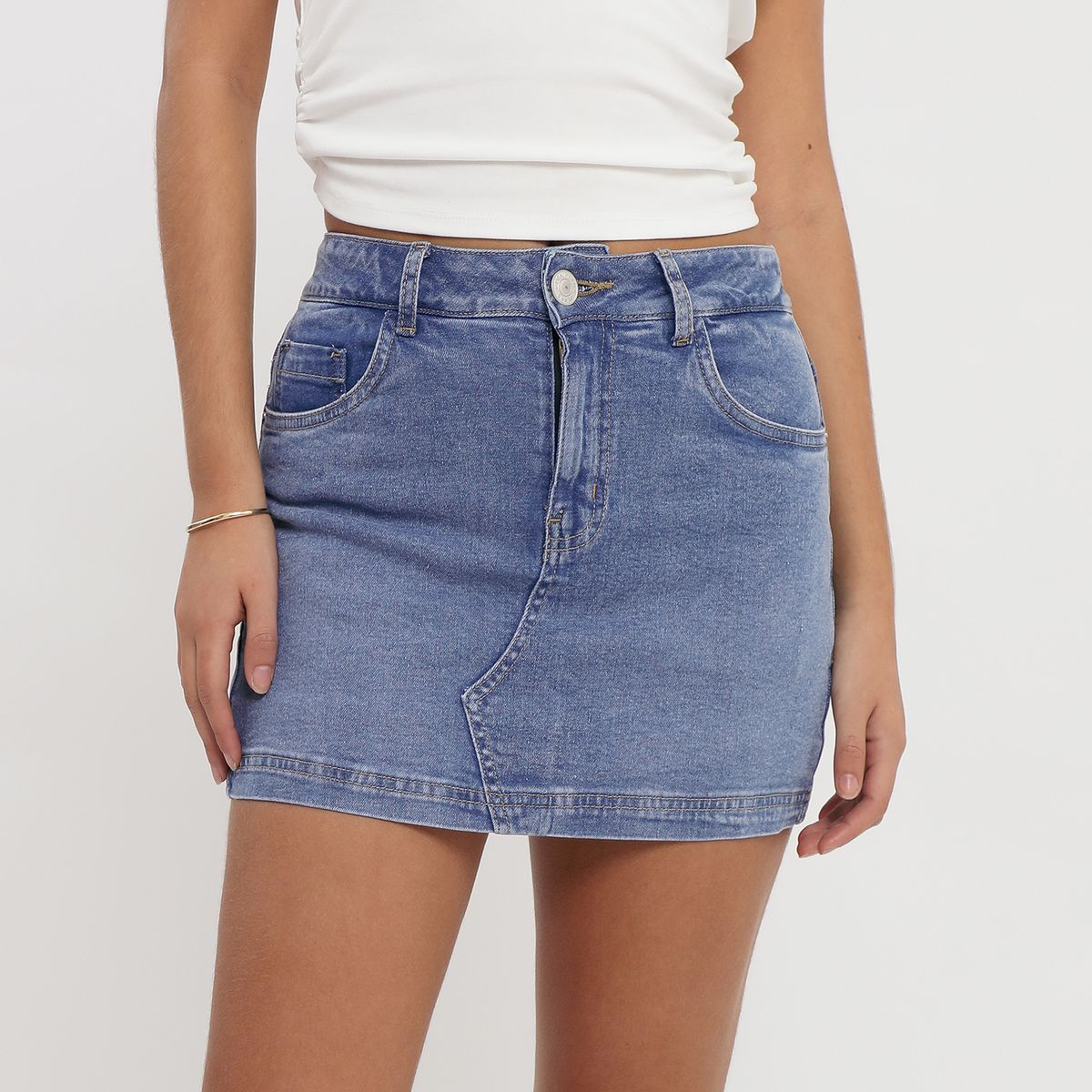 DENIMLAB - Falda Short Denim Mujer Denimlab