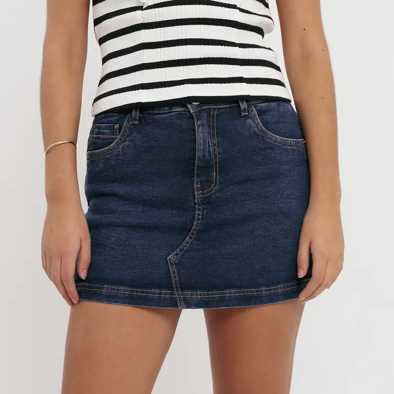 DENIMLAB - Falda Short Denim Mujer Denimlab