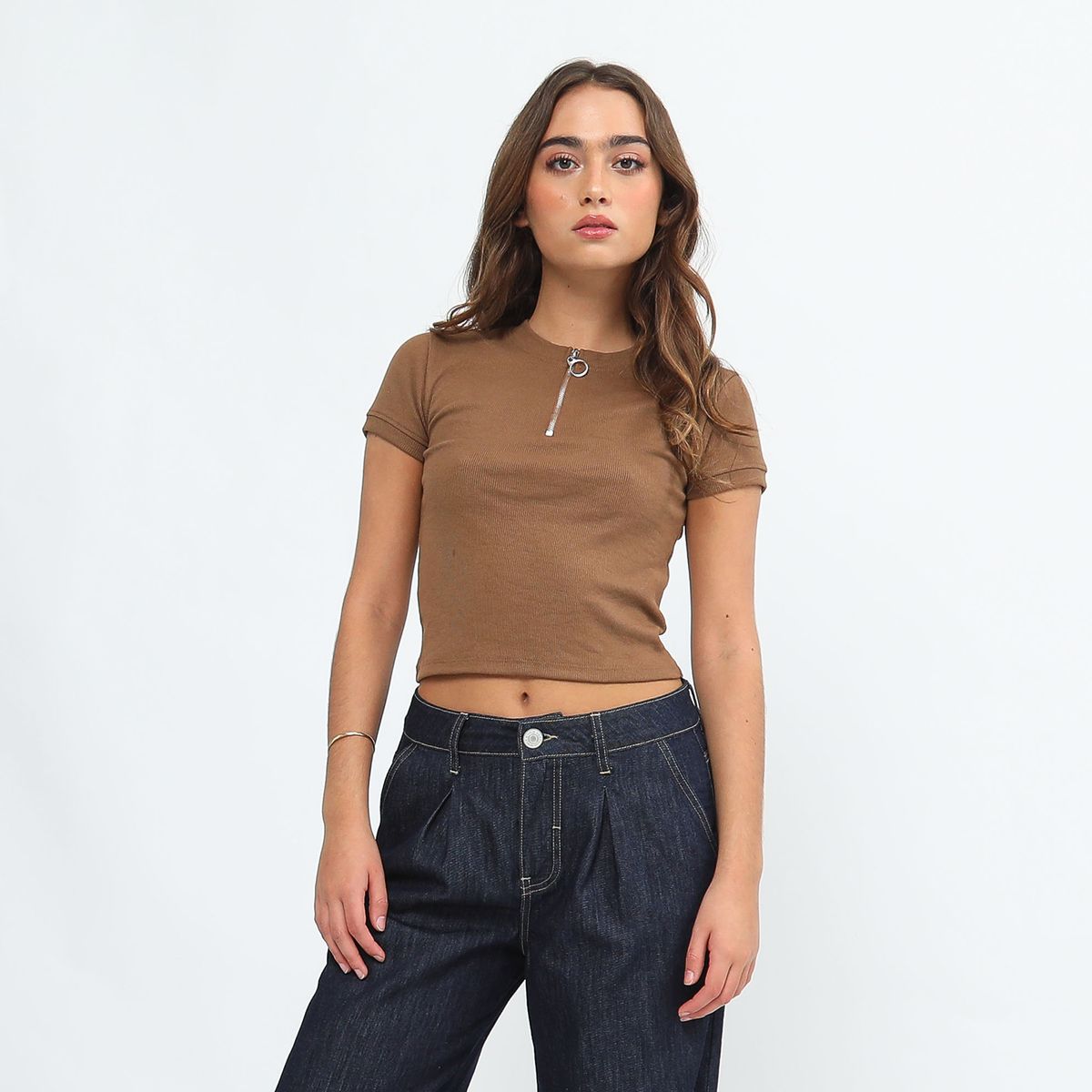 DENIMLAB - Top Manga Corta Mujer Denimlab