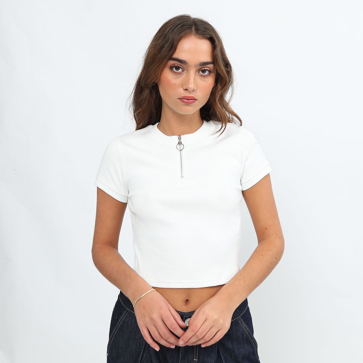 DENIMLAB - Top Manga Corta Mujer Denimlab