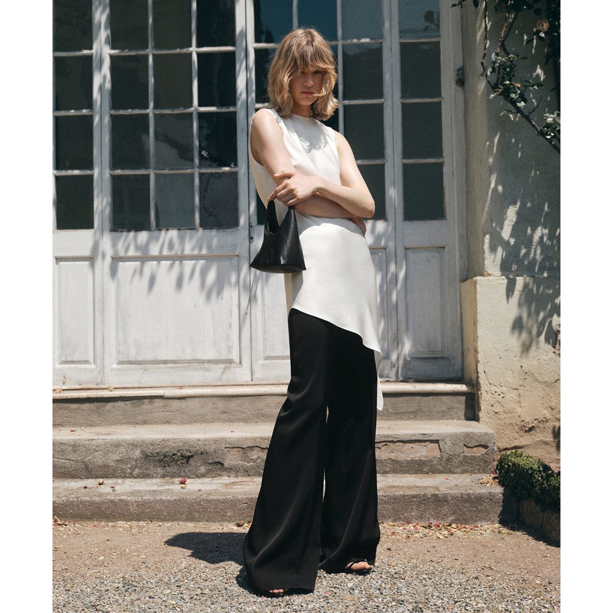 MANGO - Top Asimétrico Mujer Mango