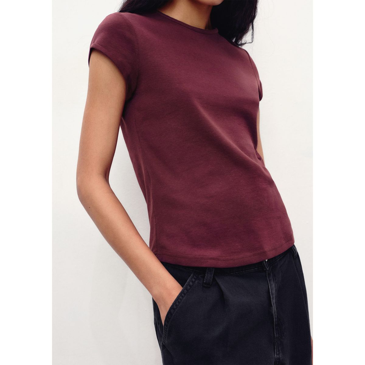 MANGO - Polo Manga Corta Mujer Mango