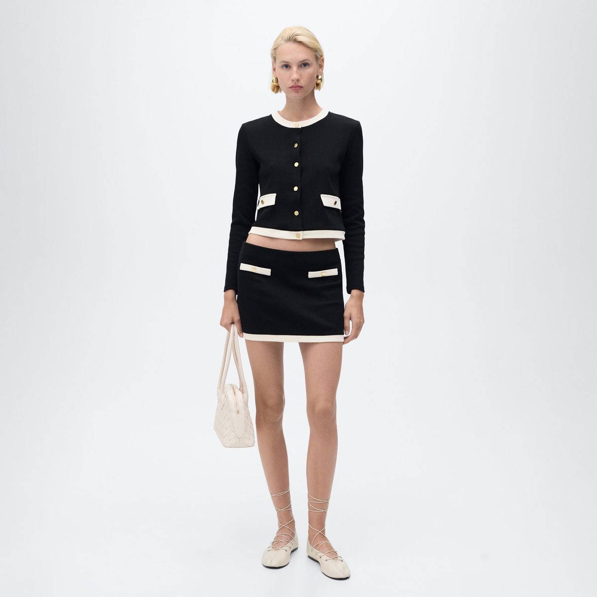 MANGO - Cardigan Botones Mujer Mango