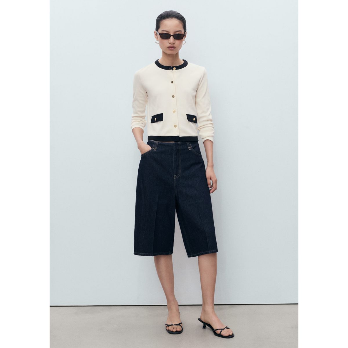 MANGO - Cardigan Botones Mujer Mango