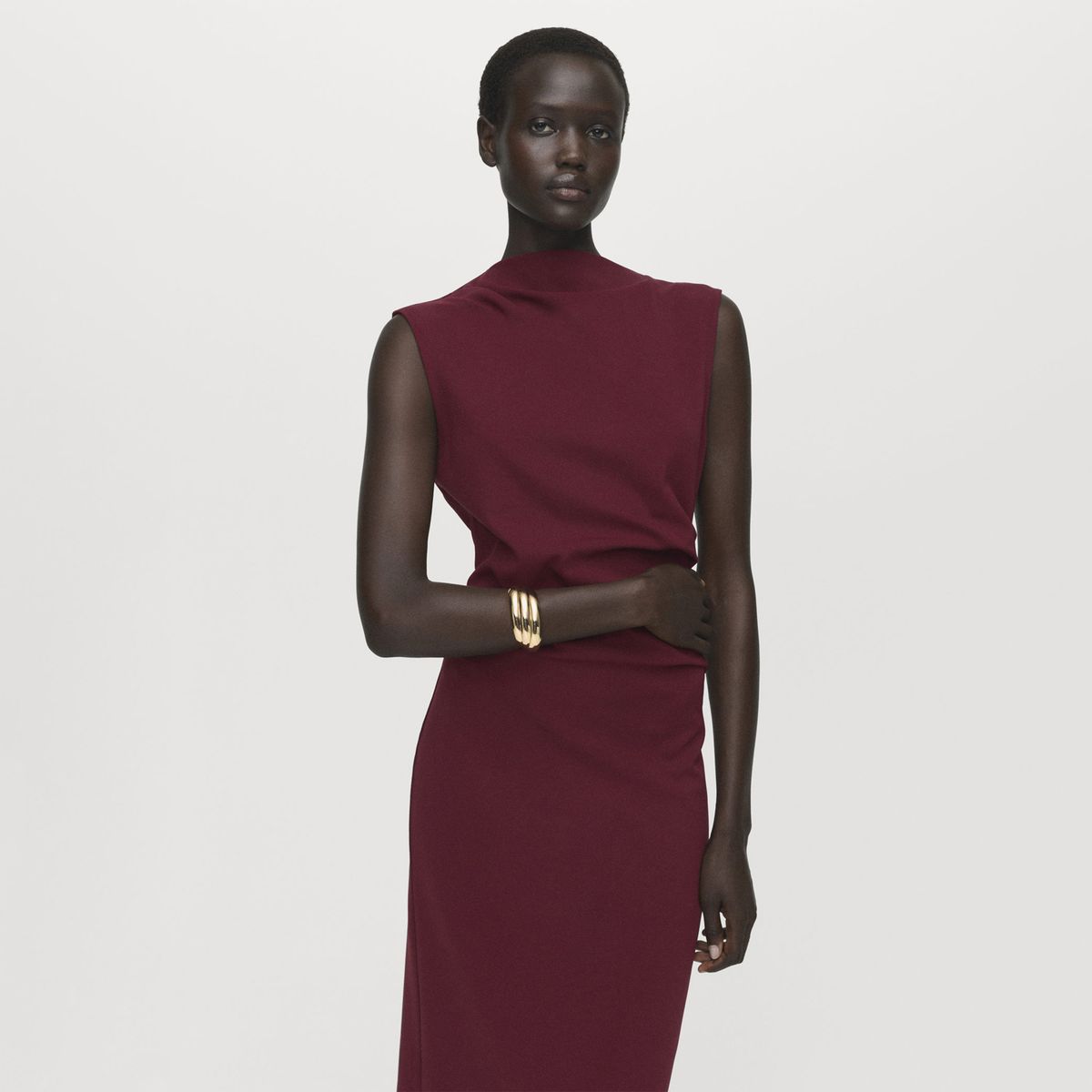 MANGO - Vestido Largo Mujer Mango