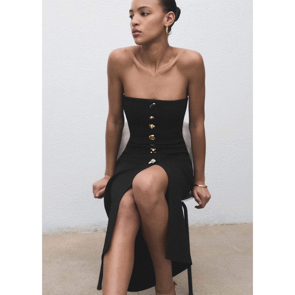 MANGO - Vestido Largo Mujer Mango