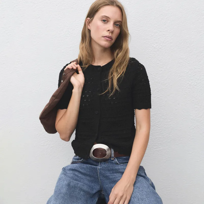 MANGO - Cardigan Tejido Mujer Mango