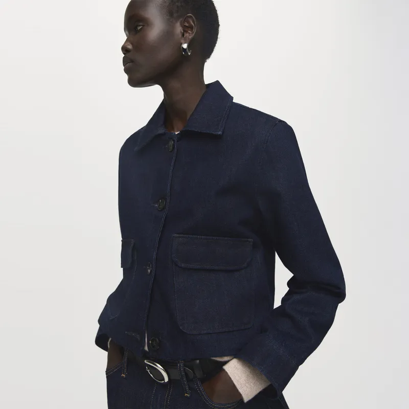 MANGO - Casaca De Jean Mujer Mango