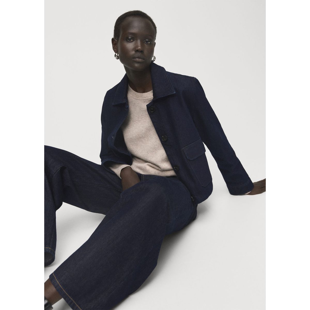 MANGO - Casaca De Jean Mujer Mango