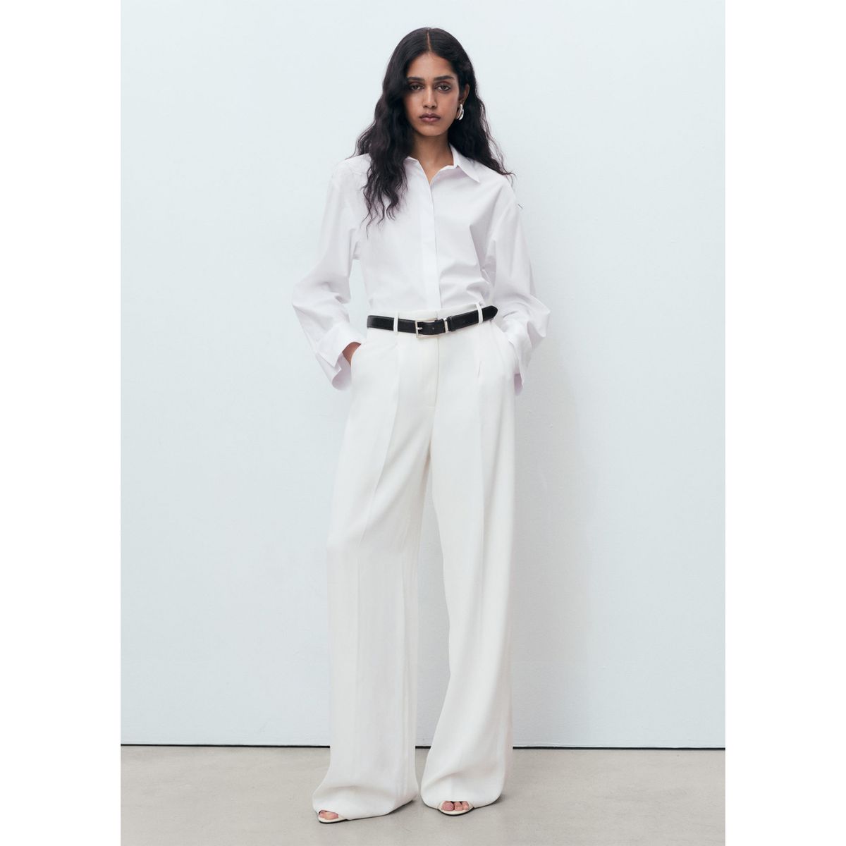 MANGO - Blusa Manga Larga Mujer Mango