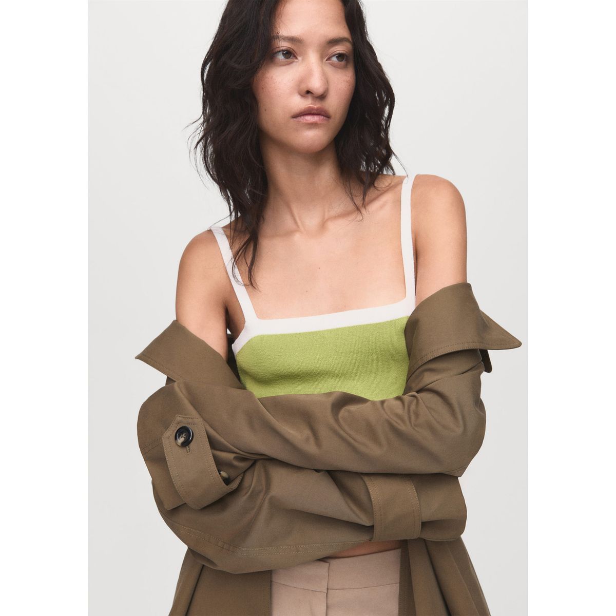 MANGO - Top Sin Mangas Mujer Mango