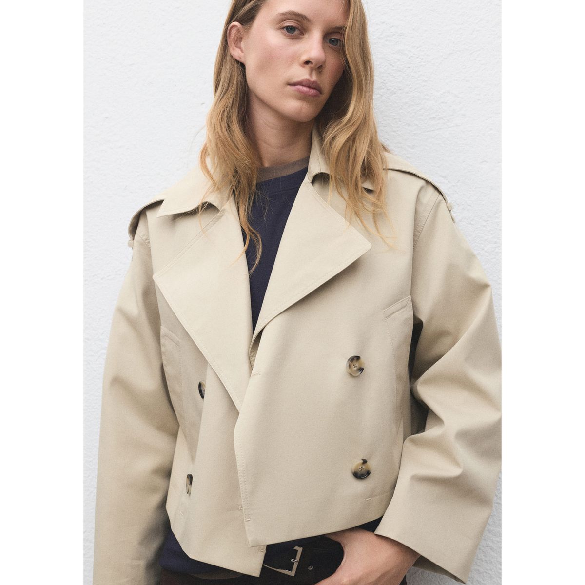 MANGO - Trench Corto Mujer Mango