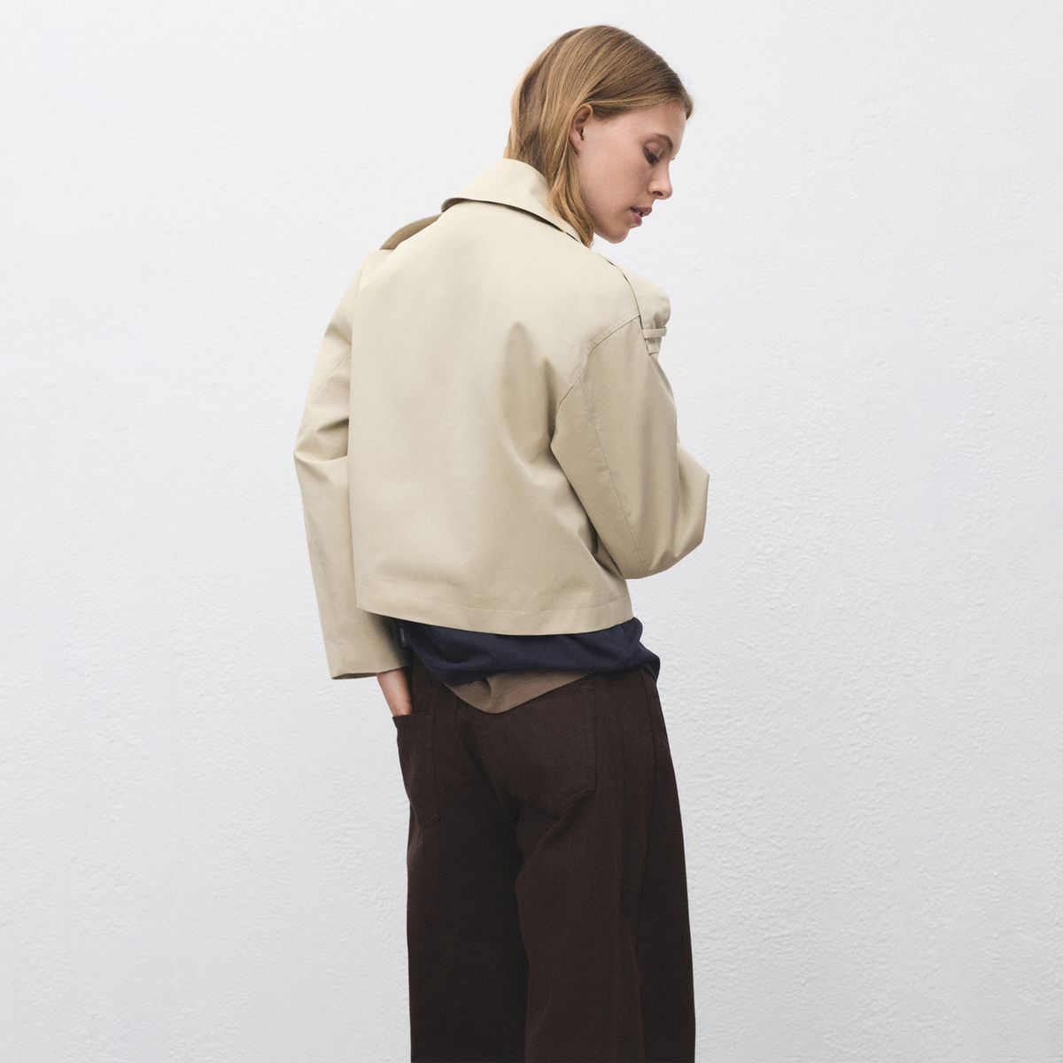 MANGO - Trench Corto Mujer Mango