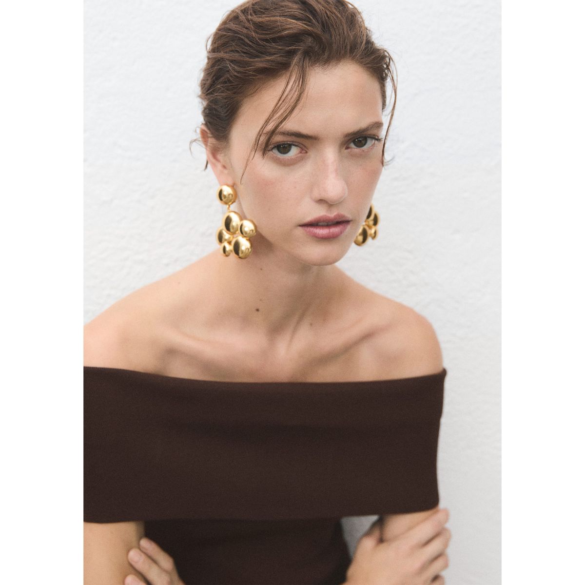 MANGO - Top Strapless Mujer Mango