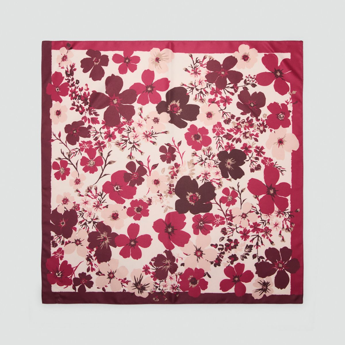 MANGO - Pañuelo Grana Mujer Mango