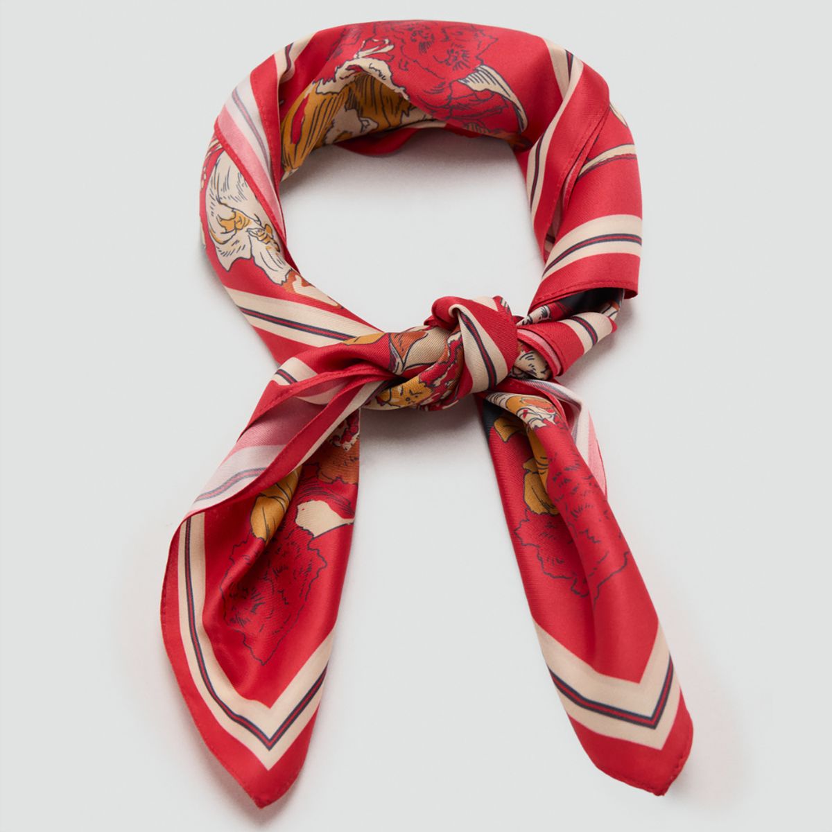 MANGO - Pañuelo Bloom Mujer Mango