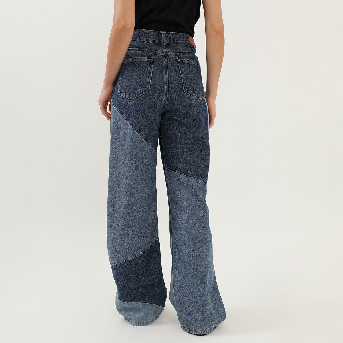 BASEMENT - Pantalón Straight Tiro Medio Mujer Basement