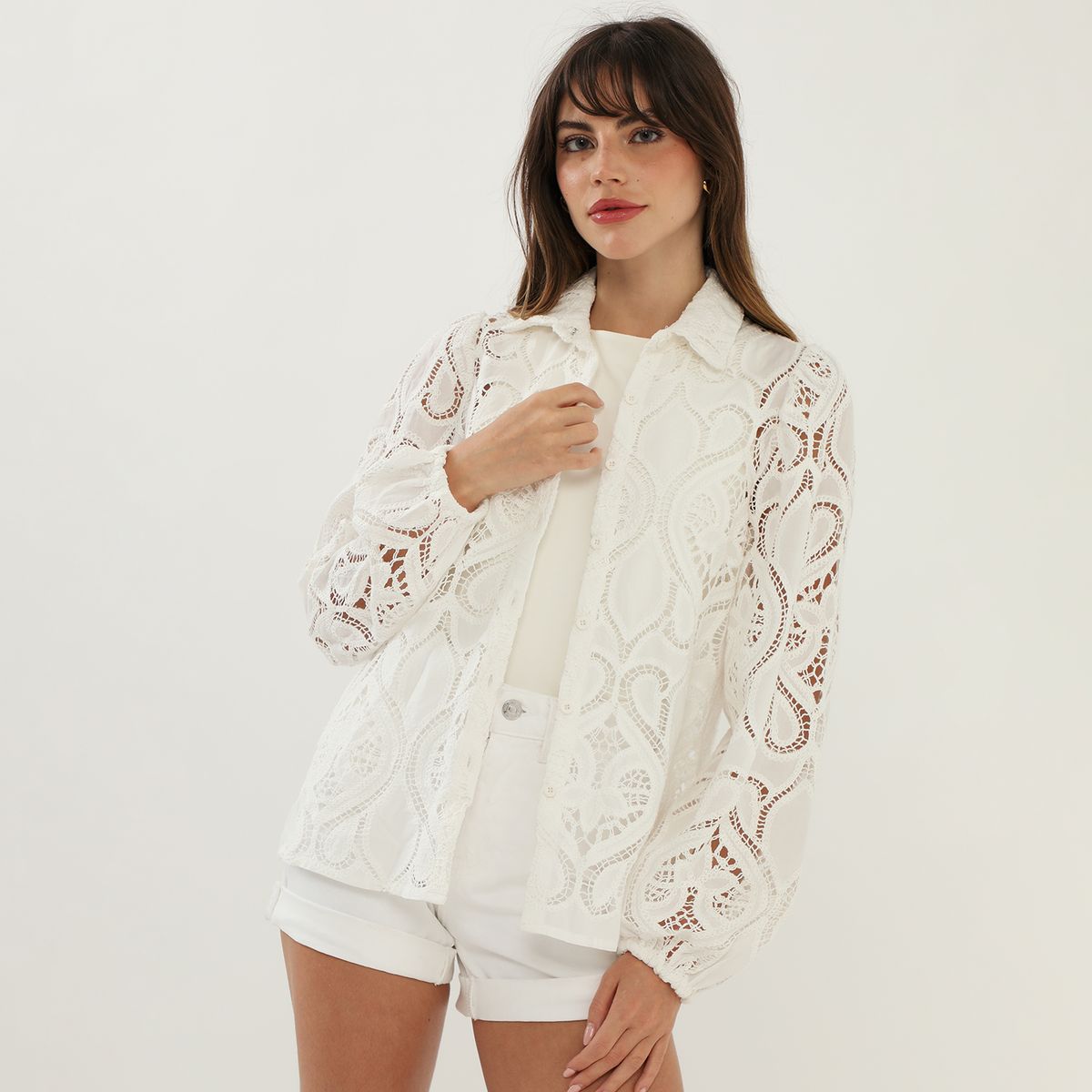 BASEMENT - Blusa Manga Larga Mujer Basement