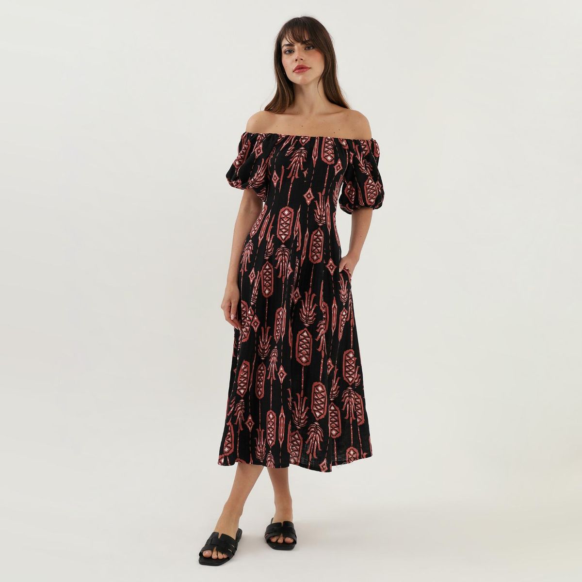 BASEMENT - Vestido Largo Mujer Basement