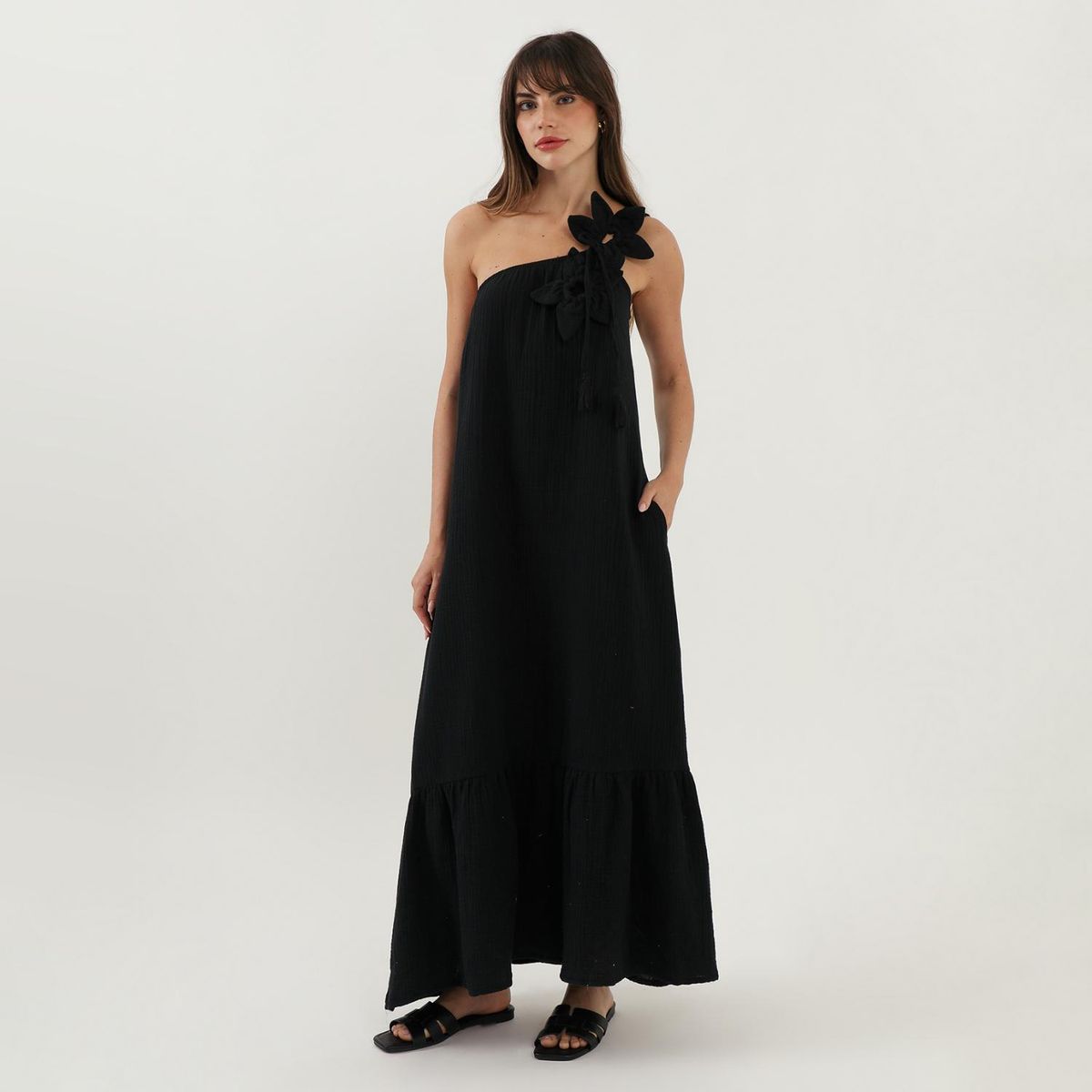 BASEMENT - Vestido Largo Mujer Basement