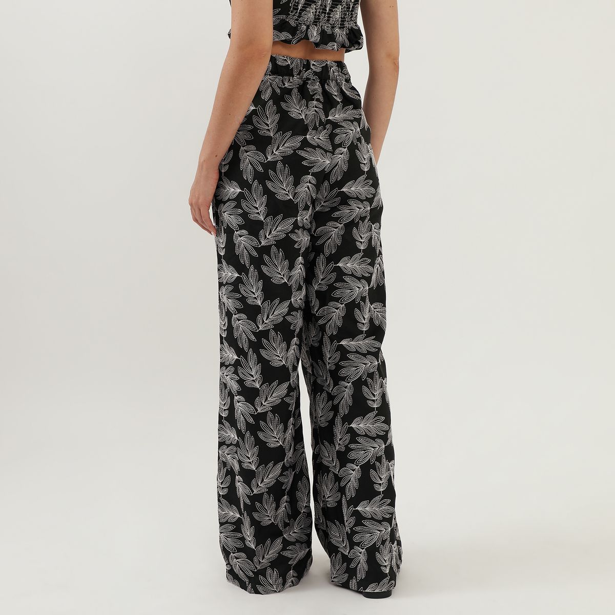 BASEMENT - Pantalón Baggy Tiro Medio Mujer Basement