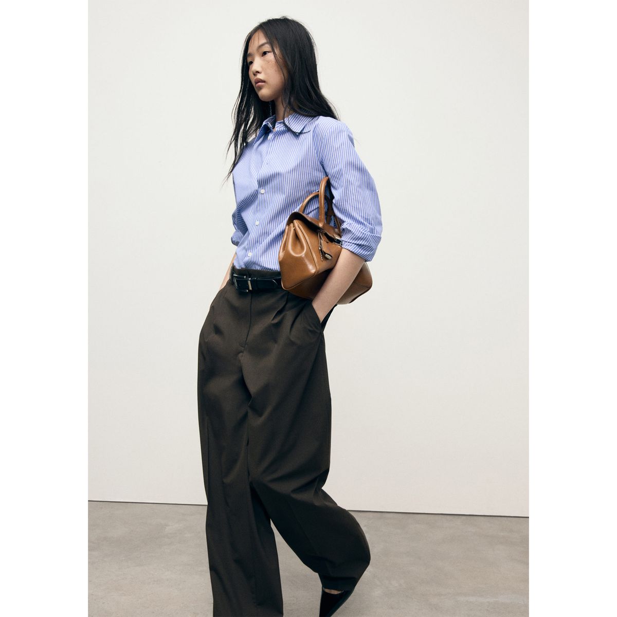 MANGO - Blusa Manga Larga Mujer Mango