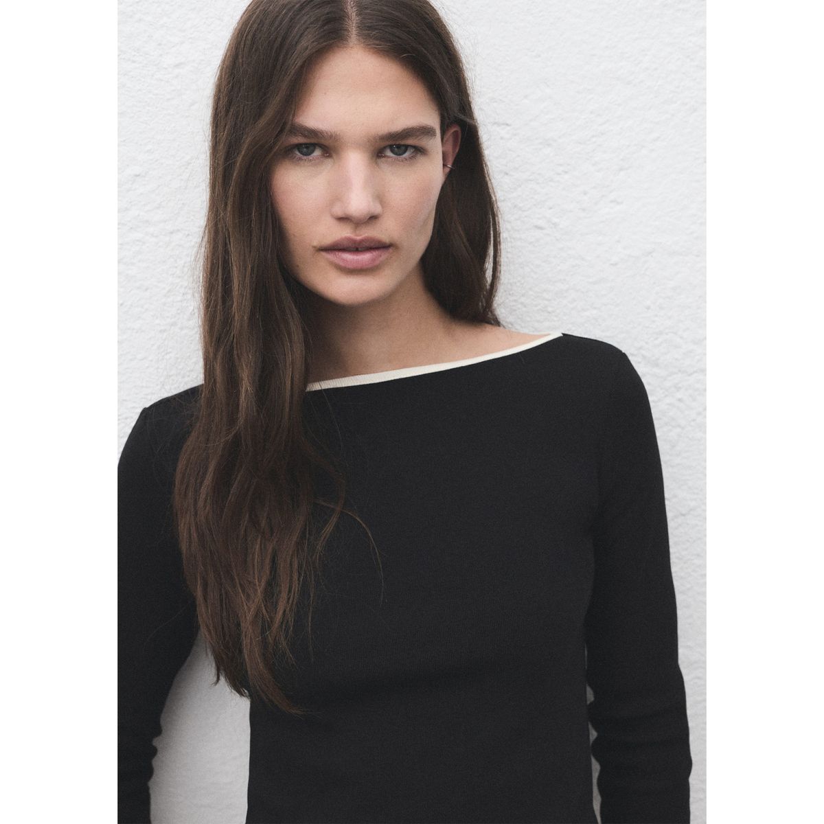 MANGO - Polo Manga Larga Mujer Mango