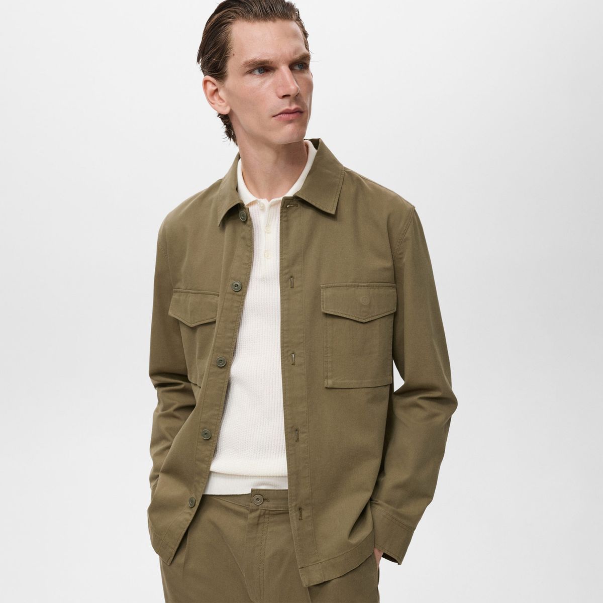 MANGO - Casaca Algodón Casual Mango Man