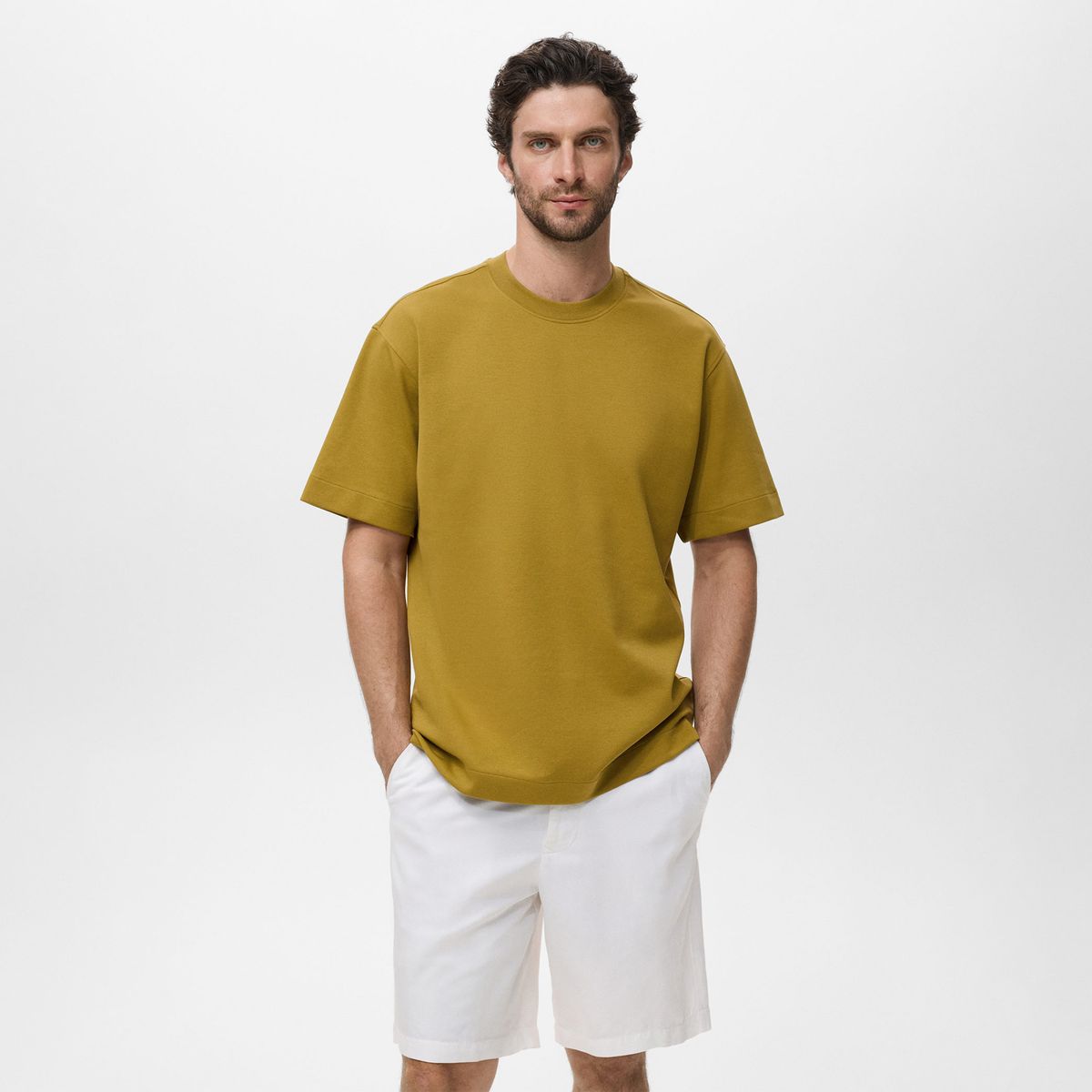MANGO - Camiseta Algodón Relaxed Fit Casual Mango Man