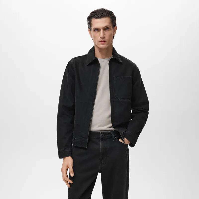 MANGO - Casaca 100% Algodón Casual Mango Man 