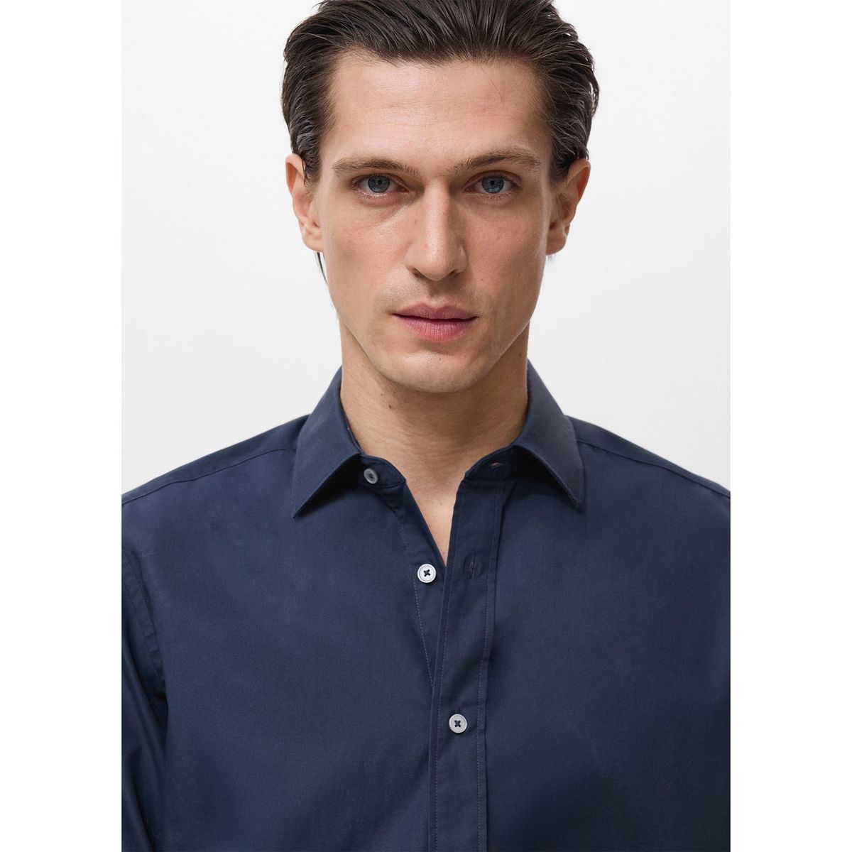 MANGO - Camisa 100% Algodón Regular Fit Mango Man