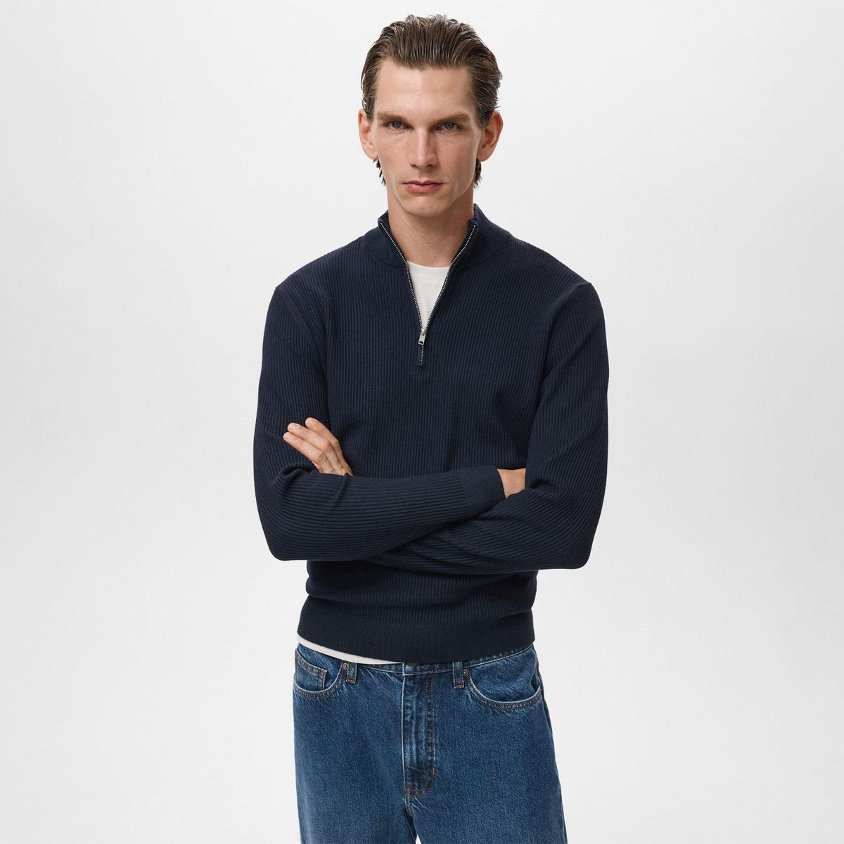 MANGO - Chompa Casual Hombre Man