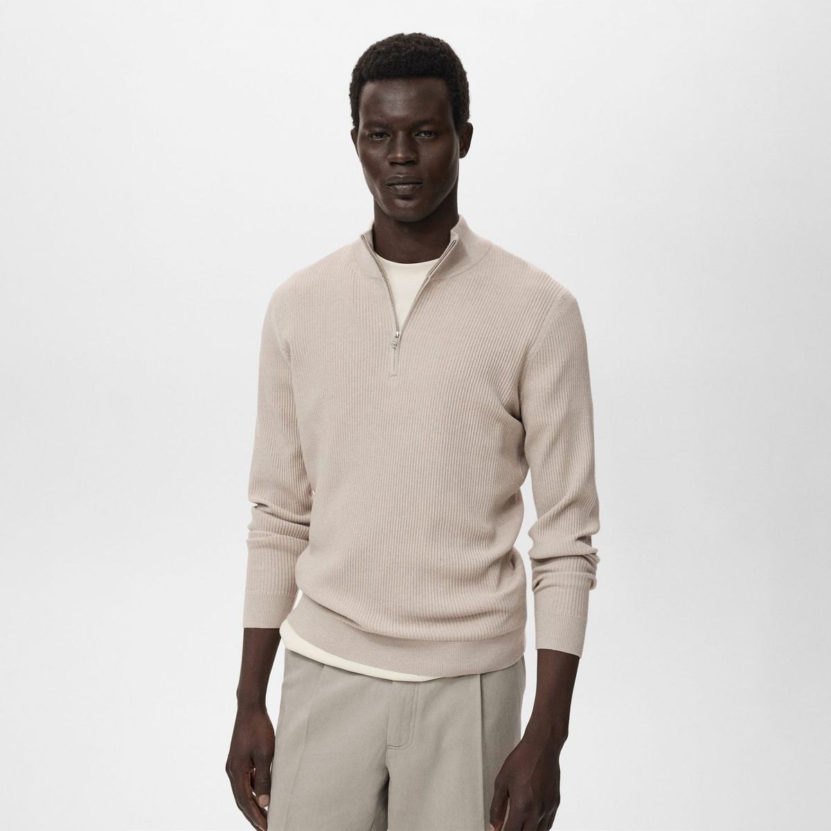 MANGO - Chompa Casual Hombre Man