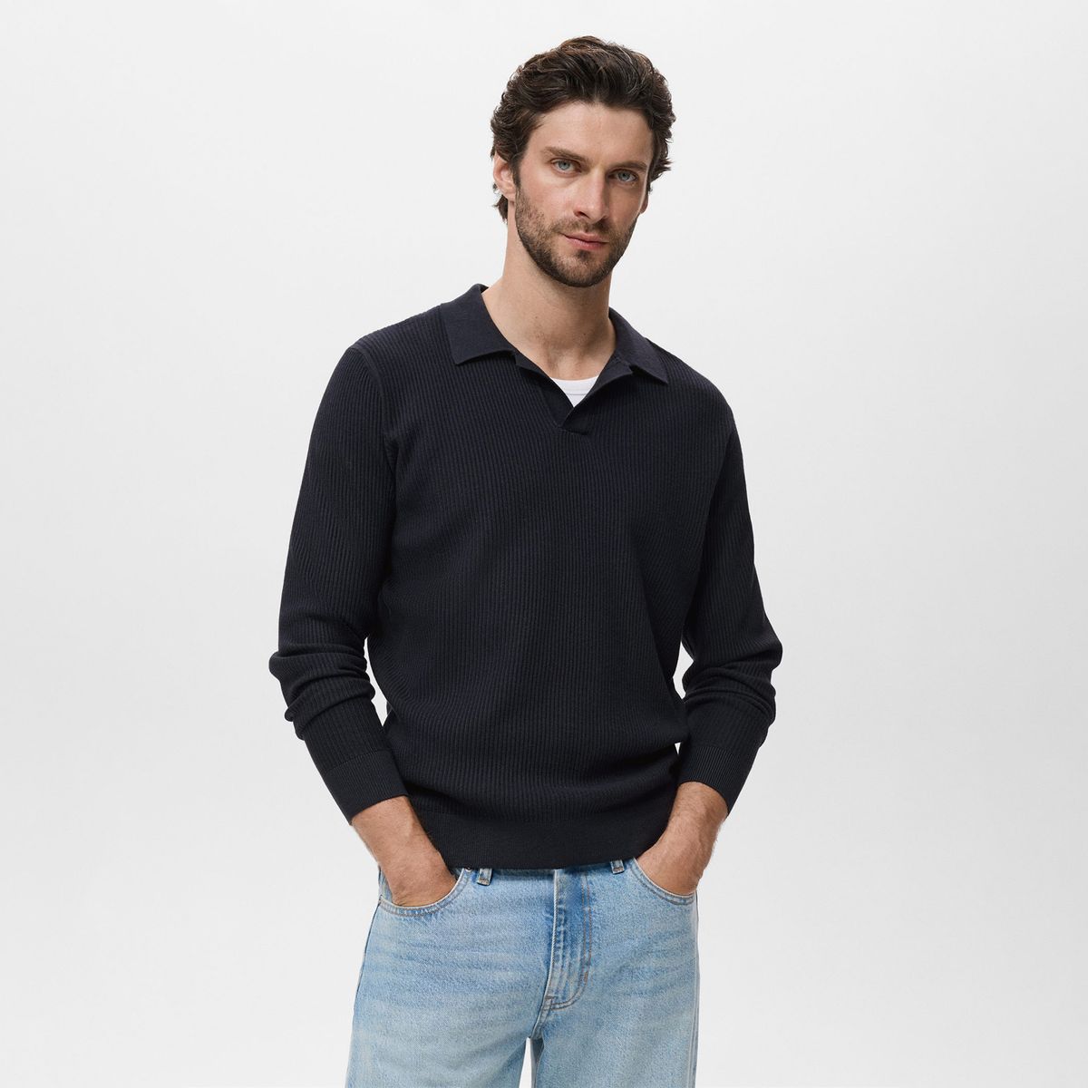 MANGO - Polo Casual Hombre Man