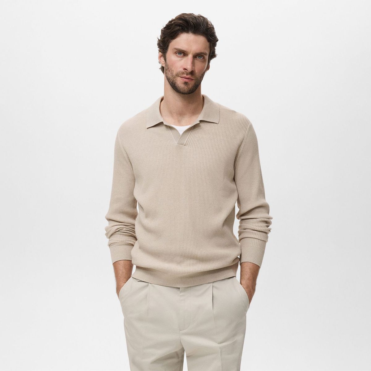MANGO - Polo Casual Hombre Man